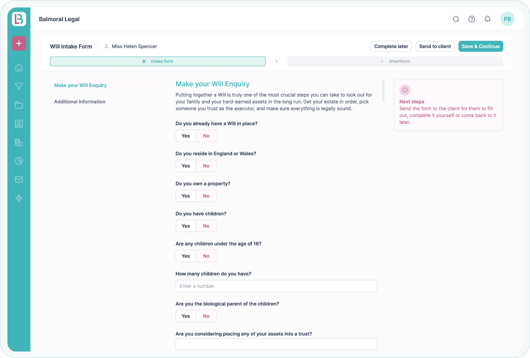 Lead Intake Form Portal