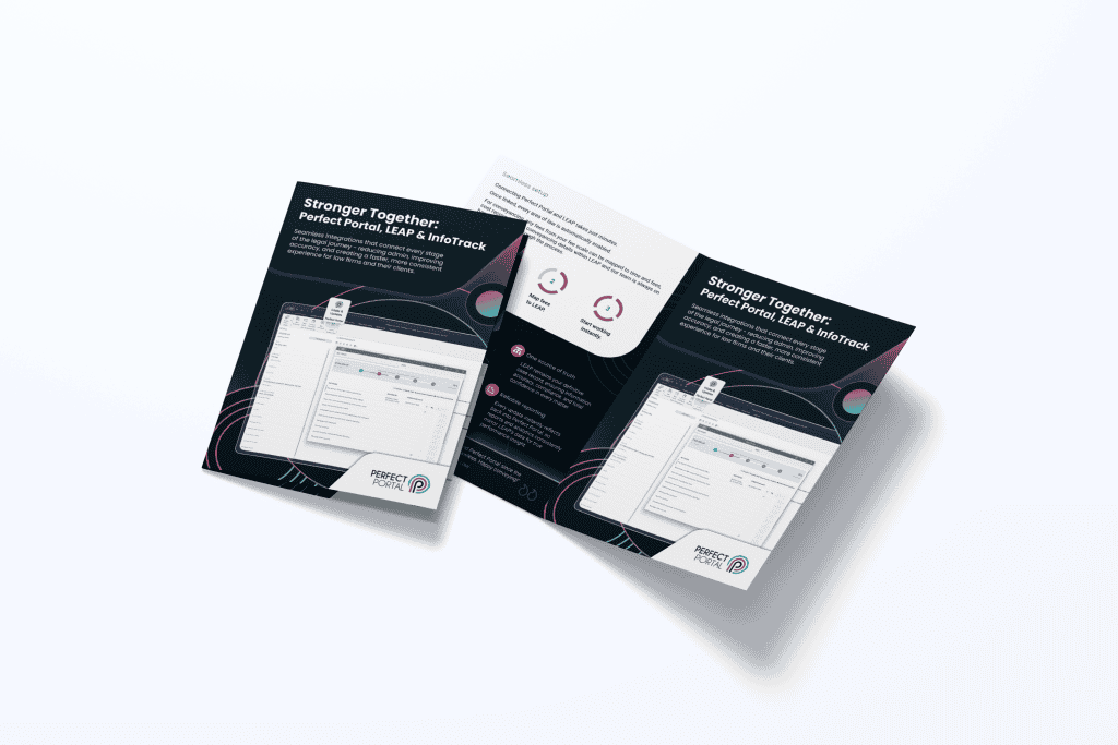 Perfect Portal, LEAP and InfoTrack brochure