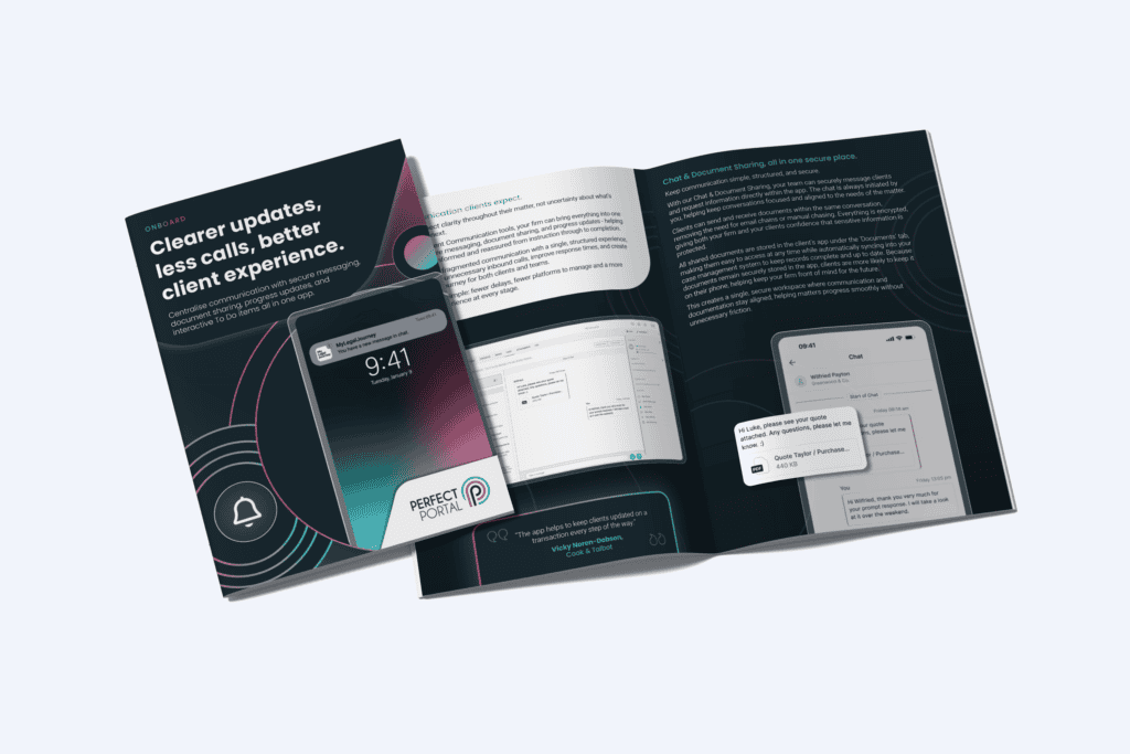 Client Communication brochure